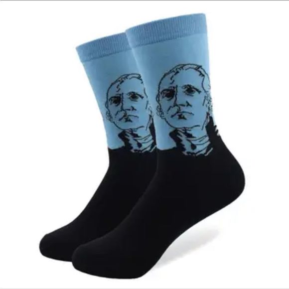Socks George Washington USA First President Patriotic - Picture 2 of 3